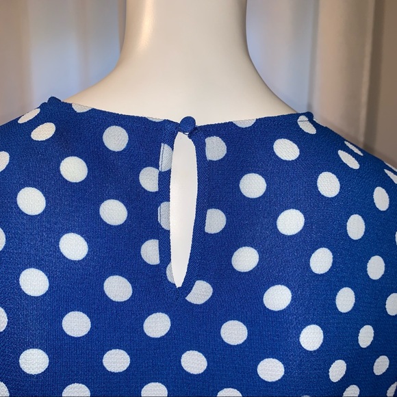 Pretty blue polka dot midi dress by ASOS - Picture 5 of 6